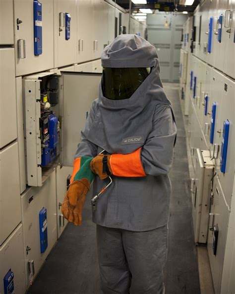 Correct storage of electrical safety suits