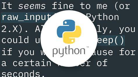 Correct way to pause a Python program