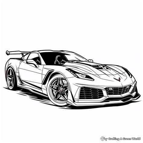 Corvette Printable Coloring Pages