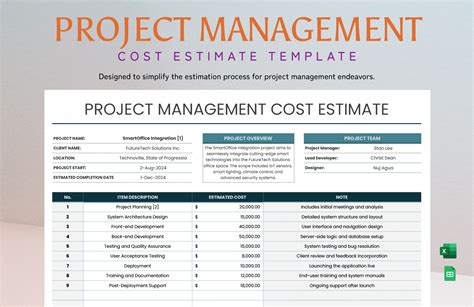 Cost Management Template Excel