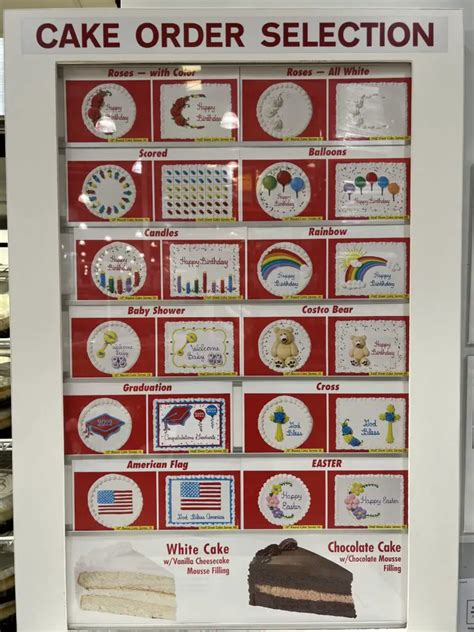Costco Cakes Catalog