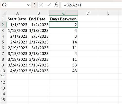 Count work days between two dates