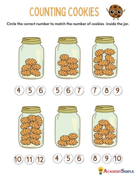 Counting Cookies Printable