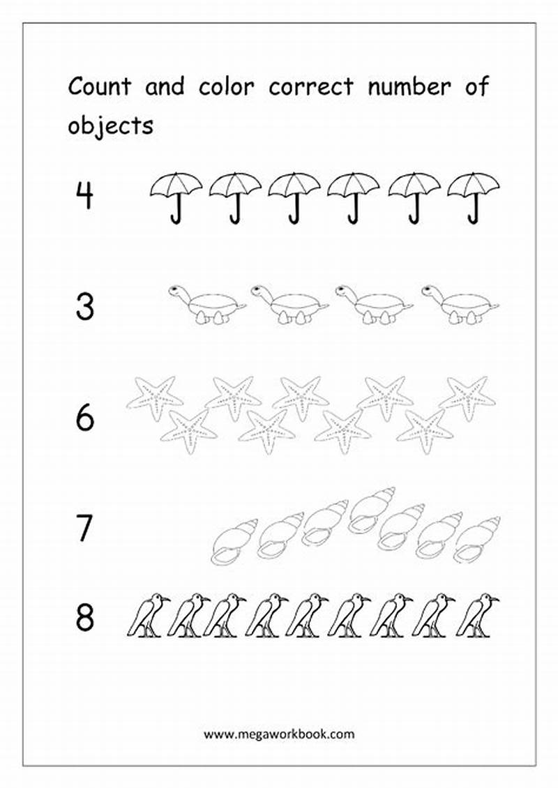 Counting Numbers Printable