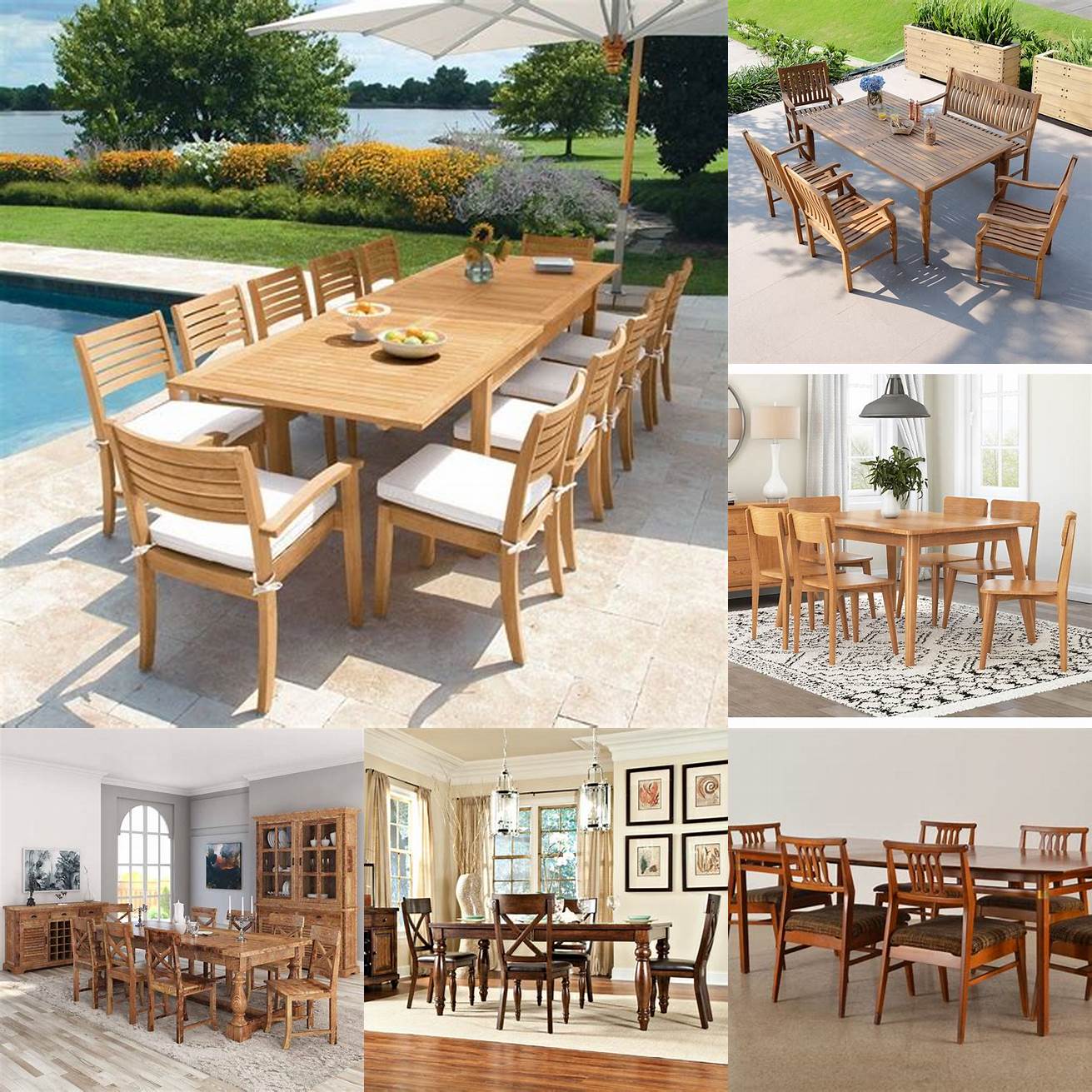 Country Casual Teak Furniture in a dining room