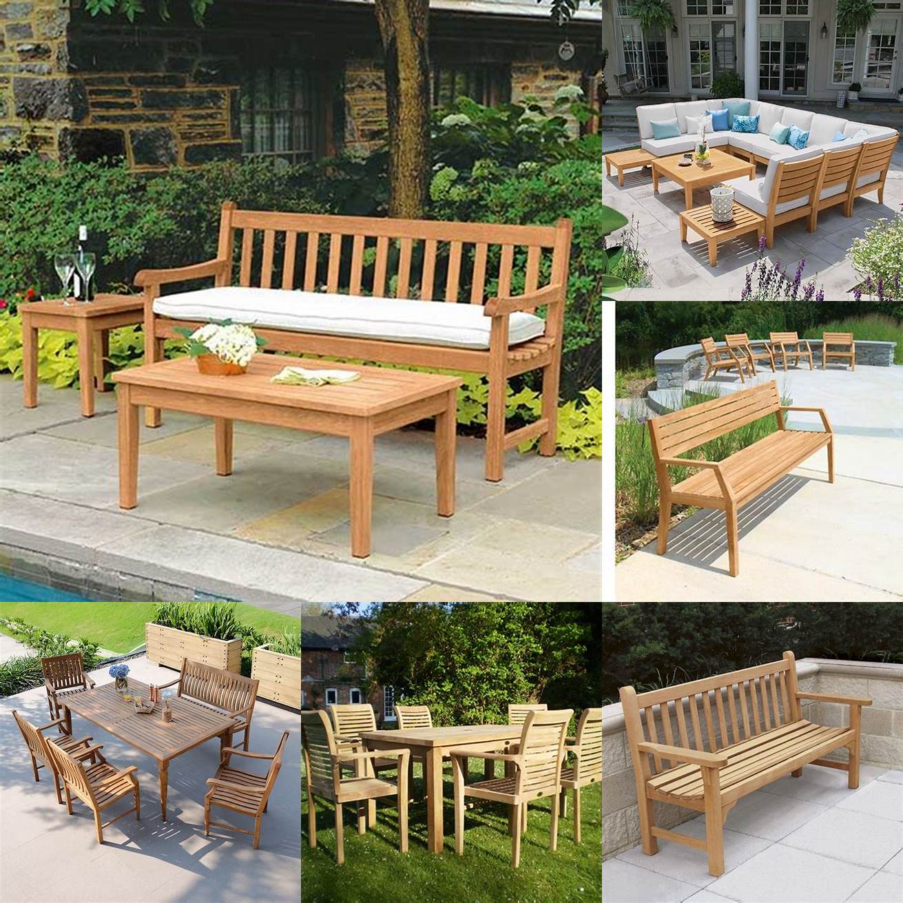 Country Casual Teak Furniture in a garden