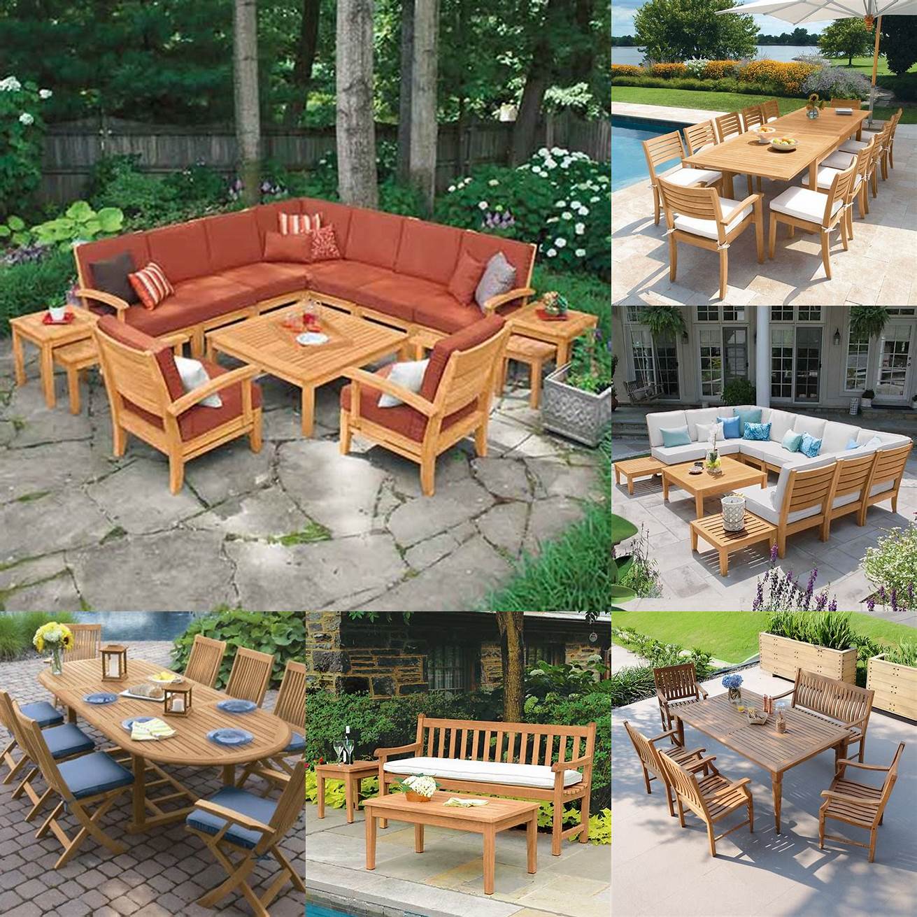 Country Casual Teak Furniture on a patio