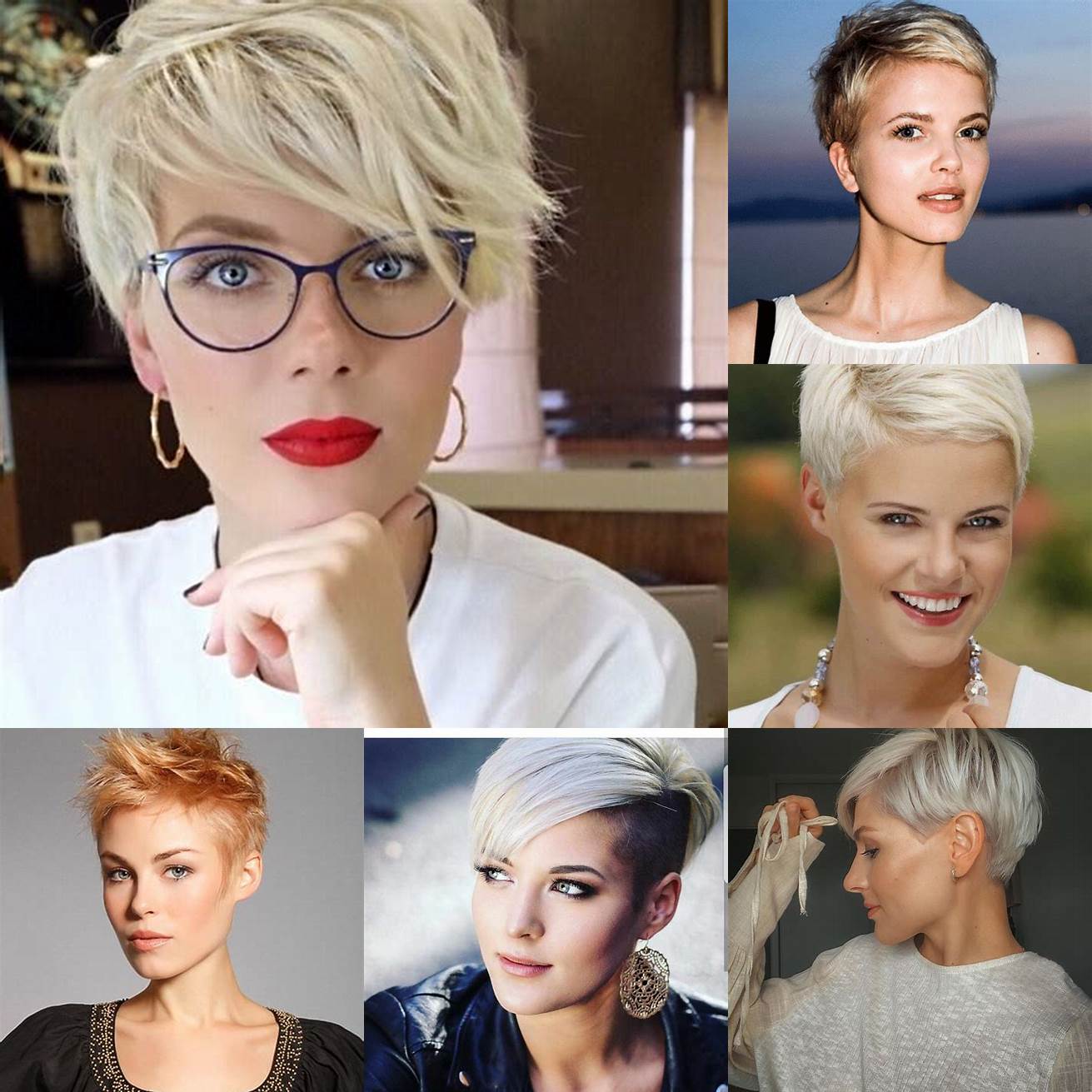 Coupe pixie blonde