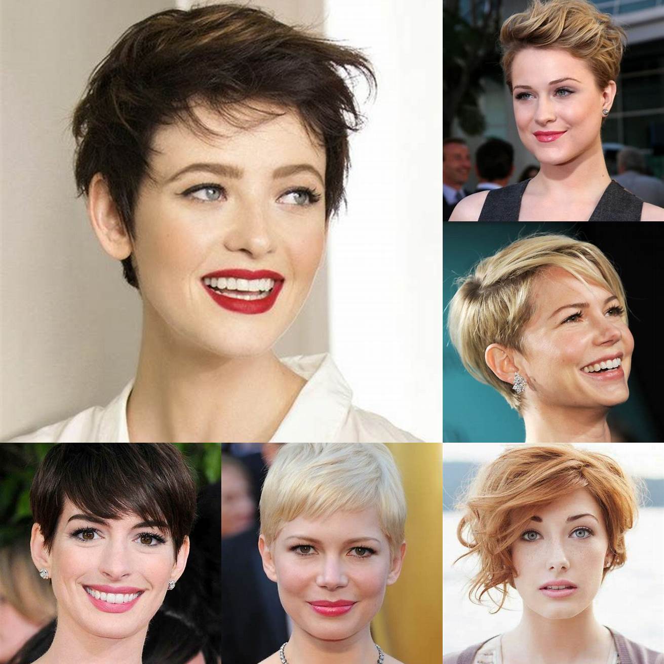 Coupe pixie pour visages ovales