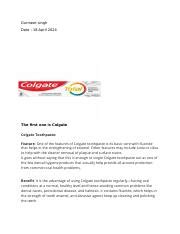 Course Catalog Colgate