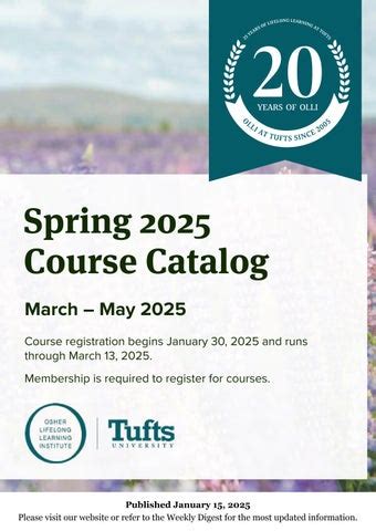 Course Catalog Tufts