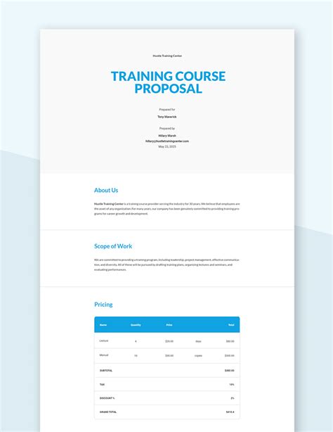 Course Proposal Template
