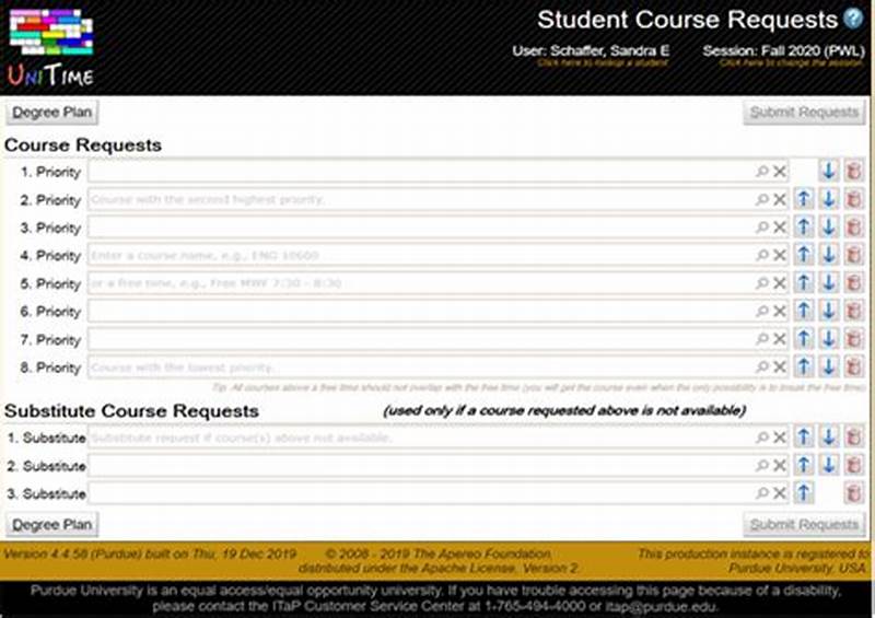 Course Request Form Purdue
