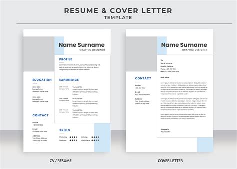 Cover Letter And Resume Template