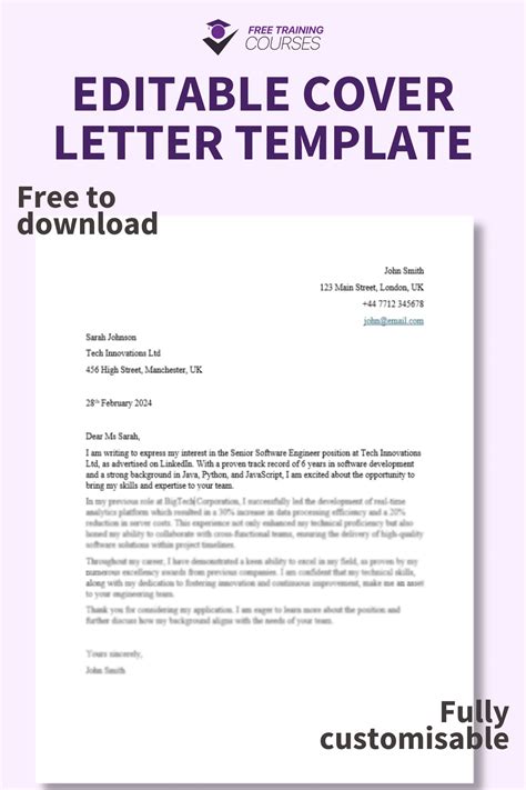 Cover Lettet Template