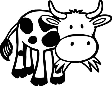 Cow Coloring Template