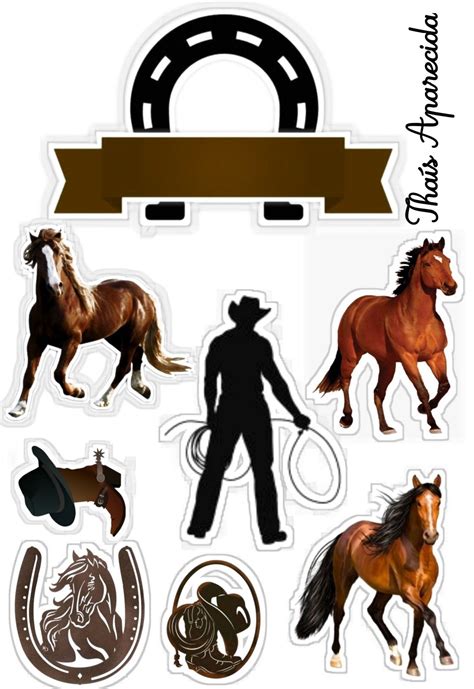 Cowboy Cake Topper Printable