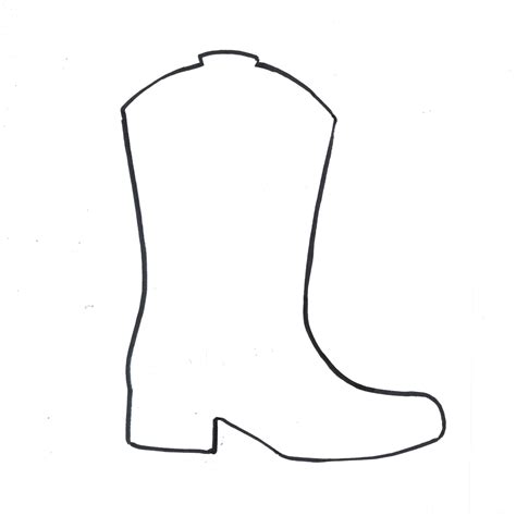 Cowgirl Boot Template