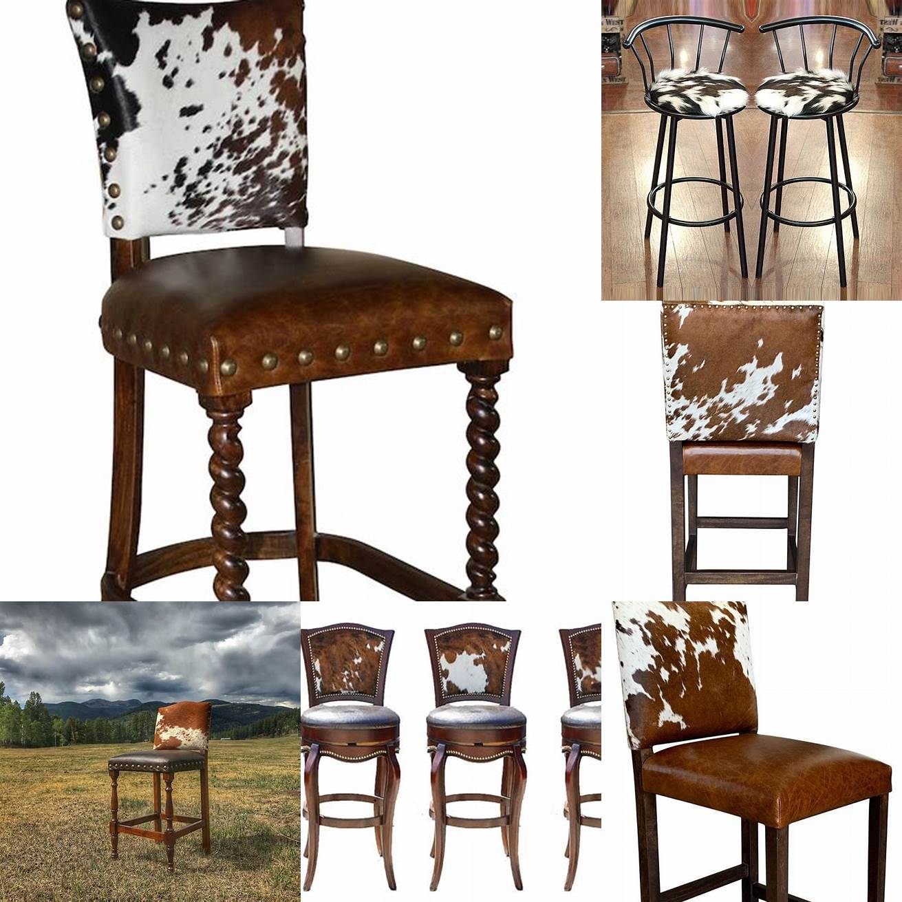 Cowhide bar stools add a touch of western charm to any kitchen or bar area They are available in a variety of styles and colors