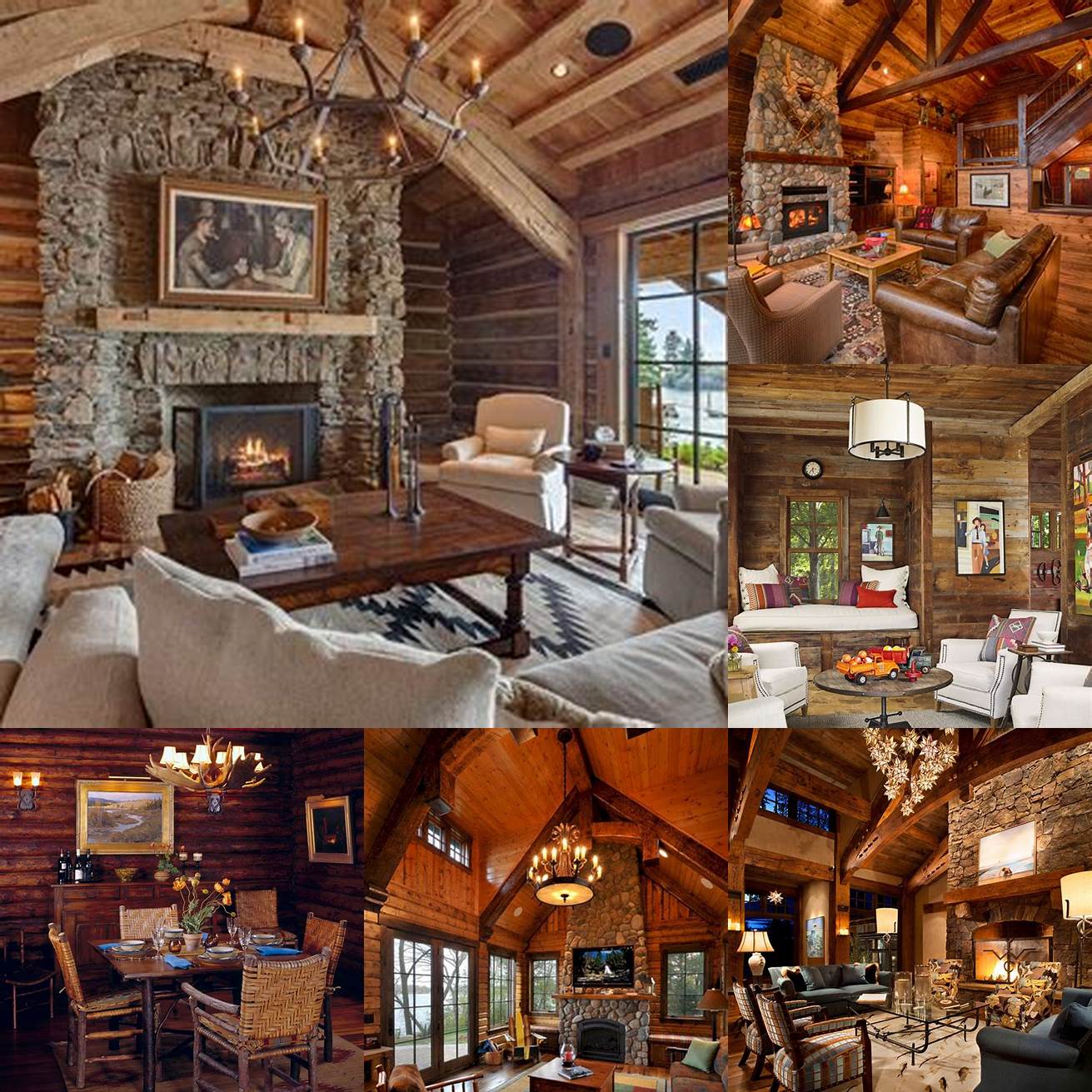 Cozy and rustic with wood accents