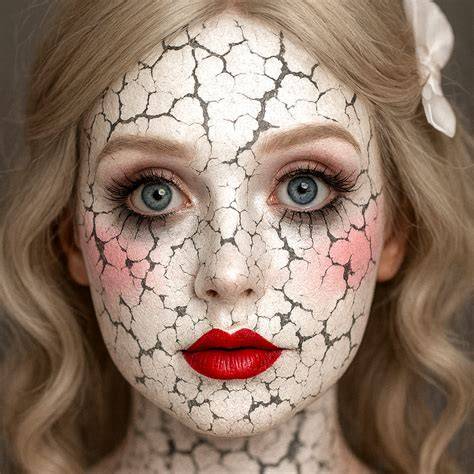 Cracked Porcelain Doll Makeup