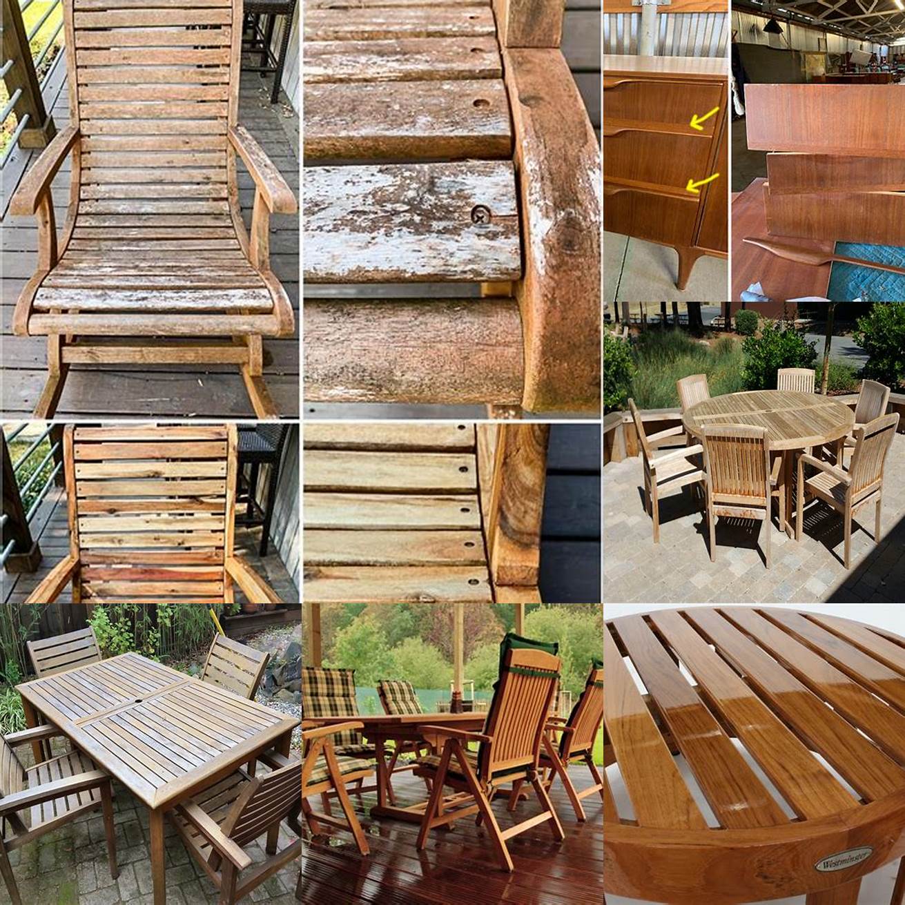Cracking Teak Wood Furniture