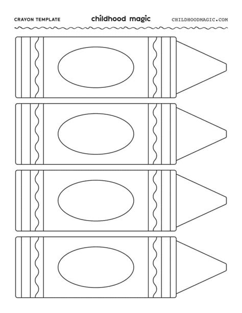 Crayon Template Printable
