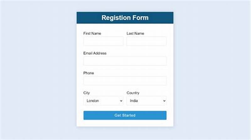 Create A Form Using Html