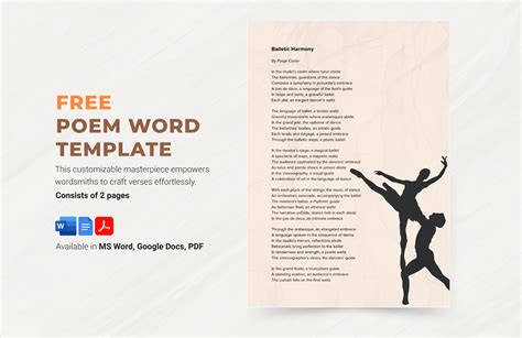 Create A Poem Template