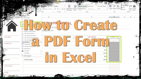 Create A Printable Form In Excel