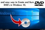 Create DVD Windows 10