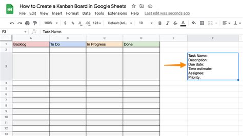 Create Google Sheets Template