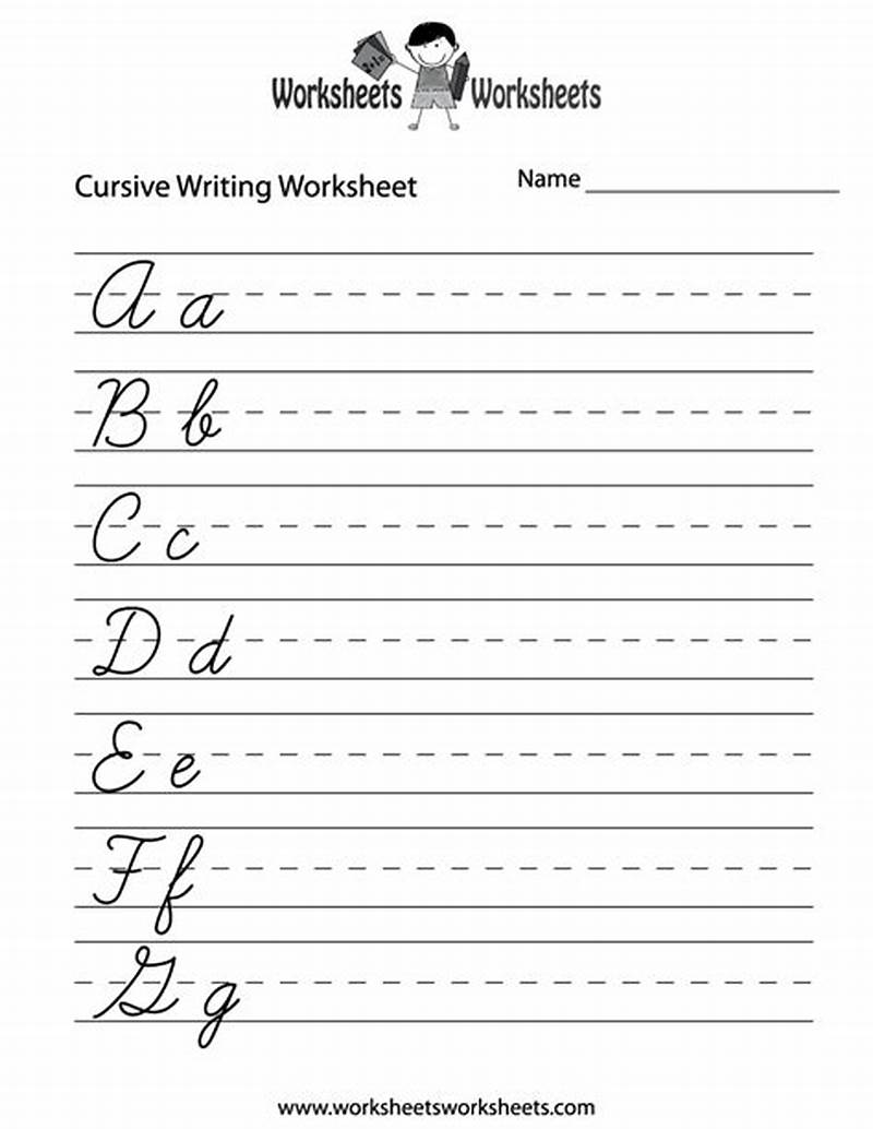 Create Printable Cursive Writing Worksheets