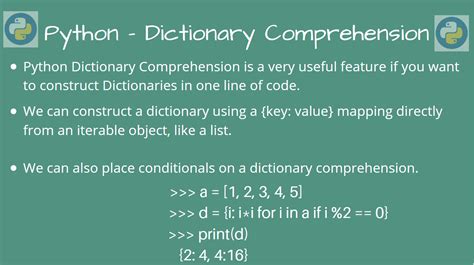 Create a dictionary with comprehension