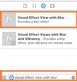 Creating a blurring overlay view