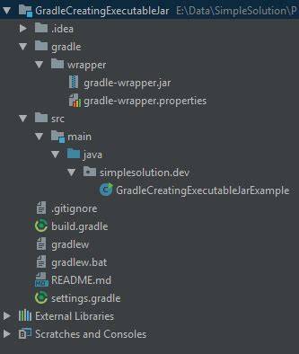 Creating runnable JAR with Gradle