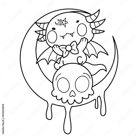 Creepy Kawaii Coloring Pages Printable