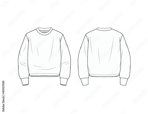 Crew Neck Sweater Template