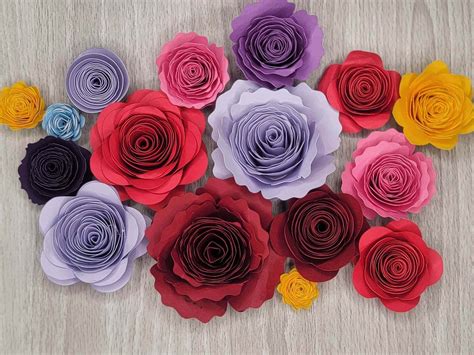 Cricut Paper Flower Template