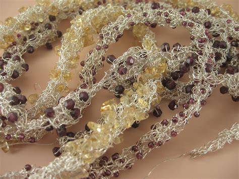 Crochet Bead Necklace Pattern Free