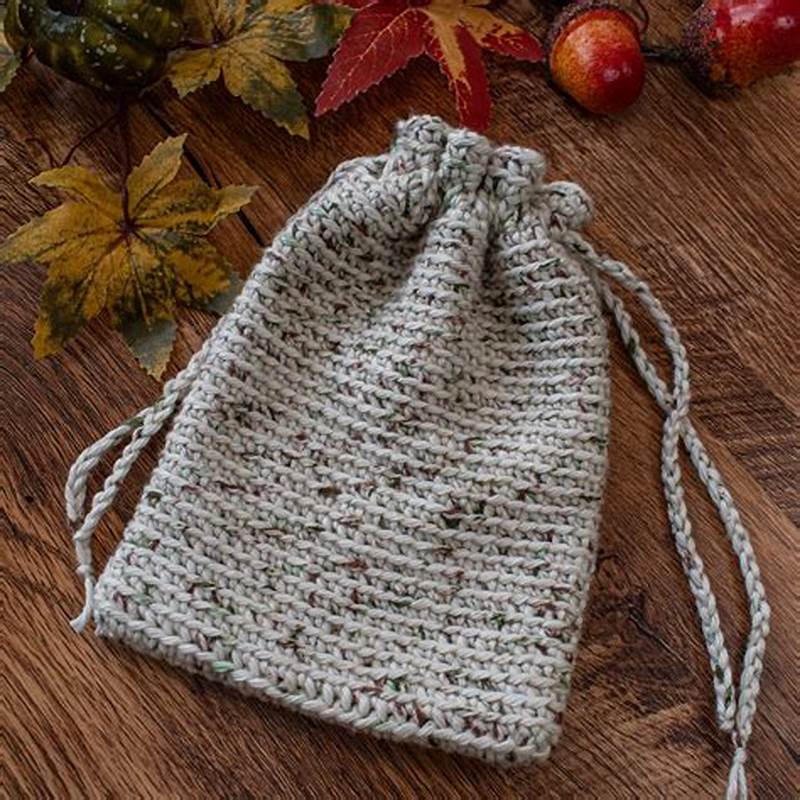 Crochet Drawstring Bag Pattern