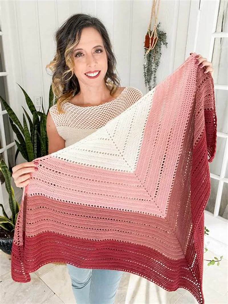 Crochet Triangular Shawl Pattern