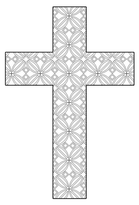 Cross To Color Printable