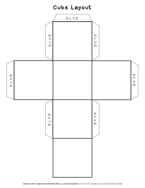 Cube Outline Printable