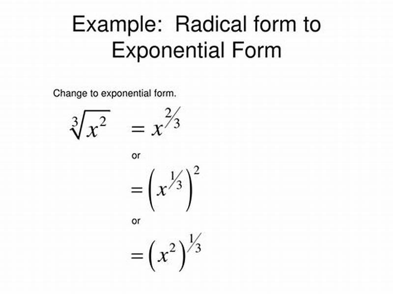 Cube Root To Exponential Form