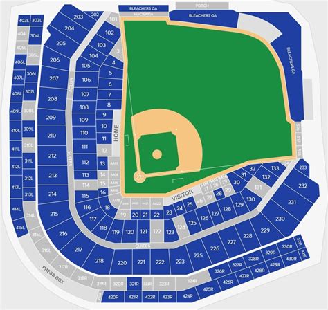 Cubs Virtual Seating Chart