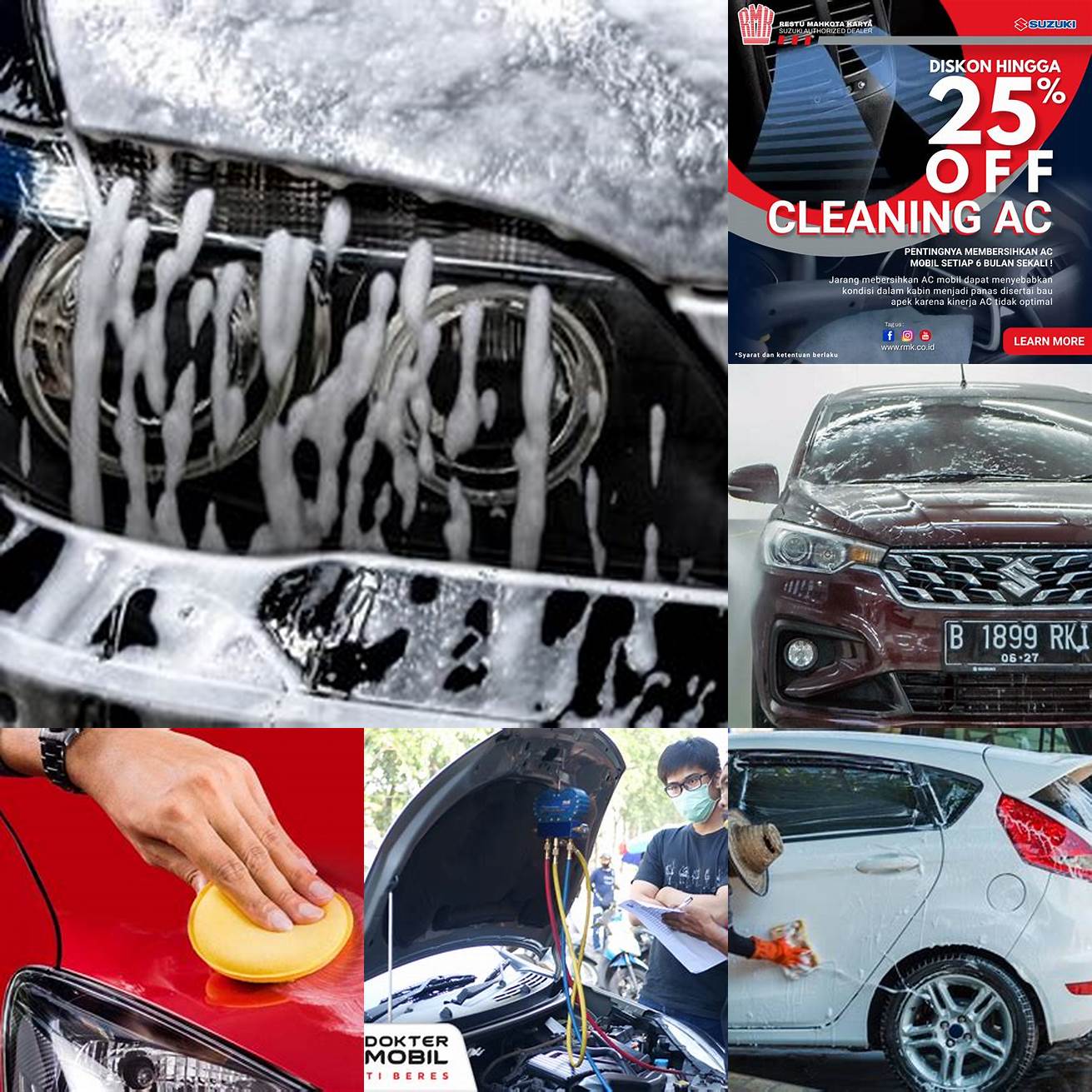 Cuci mobil secara berkala