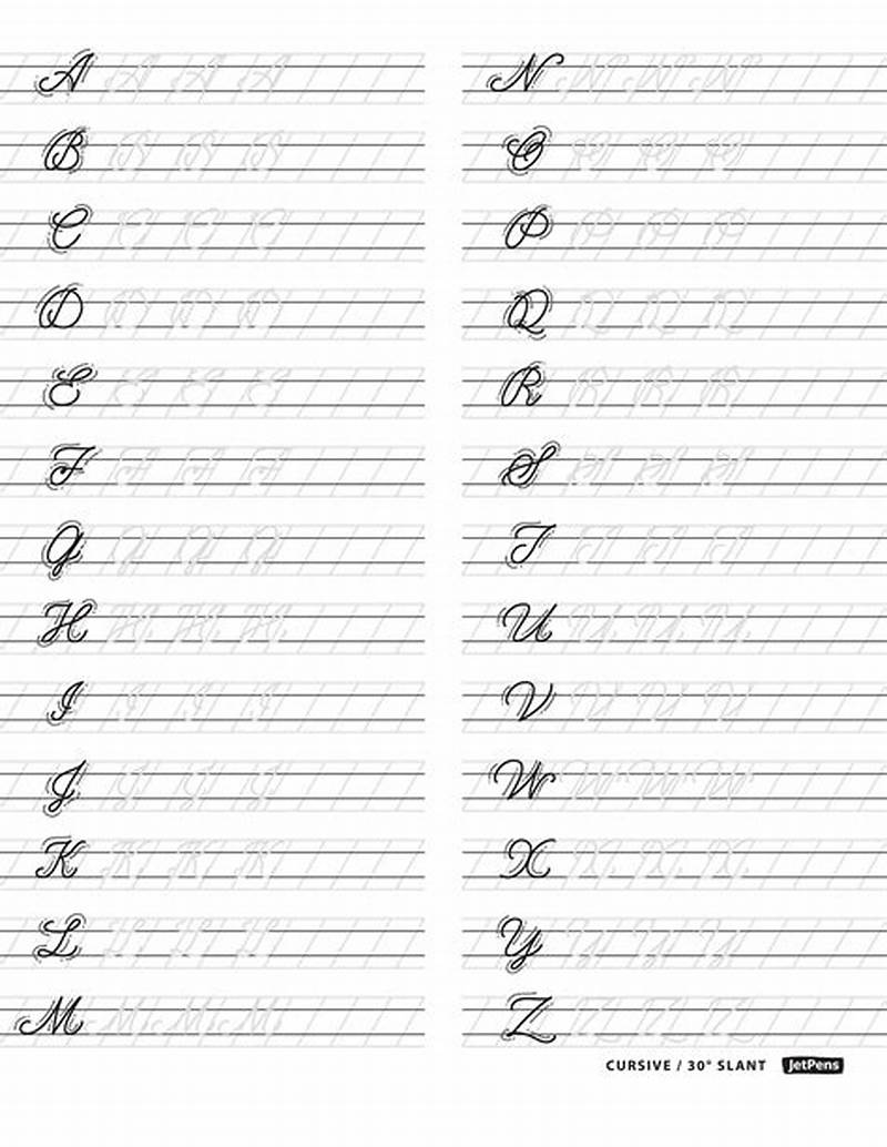 Cursive Writing Paper Printable
