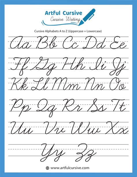 Cursive Writing Printable Alphabet