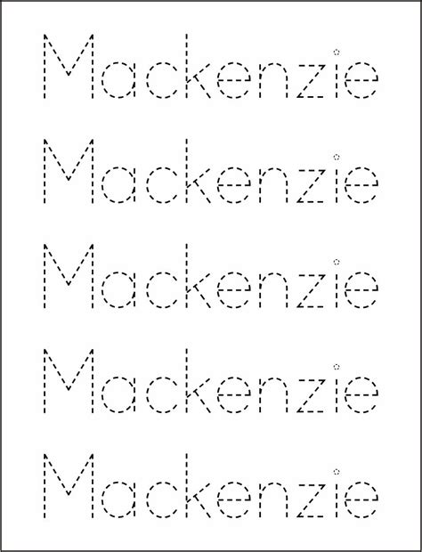Custom Name Tracing Printables
